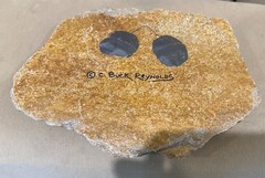Mammoth Primitive Cave Painting on Hanging Stone Approx. 11x9x1 Inch