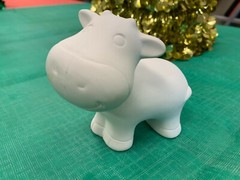 Paint You Own Ceramic Set: Pottery, Acrylics Paints, Brushes, Guide – Lil‘ Cow