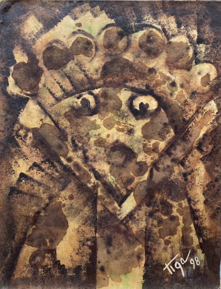 painting Untitled 1998 TIGA (aka Jean Claudwe Garoute) Modern Haitian art