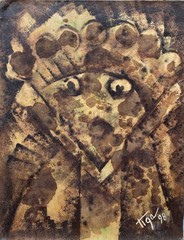 painting Untitled 1998 TIGA (aka Jean Claudwe Garoute) Modern Haitian art