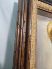 Framed Still Life Painting Copper Cookware Kitchen Wall Art Rustic Farmhouse