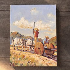 Original 1940s Oil Painting On Canvas By Alfredo Koenig 12 X 16