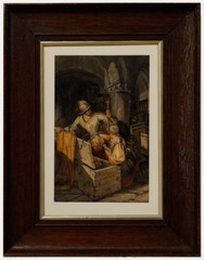 Follower of Rosetti – 1874 Watercolour, The Loot