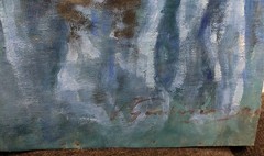 Painting on Canvas Portrait of a Woman Signed and Dated 1926