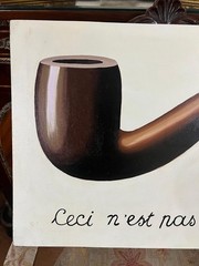 Rene Magritte – Amazing Oil Painting – Signed – Stamped – A1