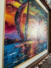 Daniel Wall „Sunset Return“ Signed Giclee On Canvas – 179/200 Limited BEAUTIFUL