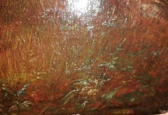 Barbizon Romantic Oil Paint with 2 person and animals circa 1750-1820?