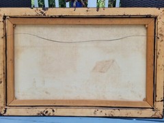 Mid Century Post Impressionist Homer Costello Oil Painting 45 1/2″ X 29 1/2″