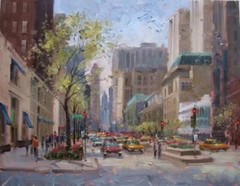 High Quality Oil Painting City View On Canvas Handpainted Modern Art wall Decor