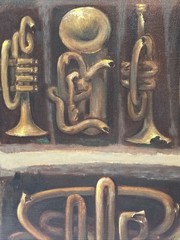 Mid Century Painting Instruments Exhibited Music Modernism Musical Sotomayor