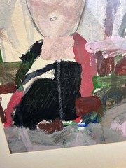 Surrealist Funky Portrait of Kip Art Painting Original by Lary Araujo Artist ’92