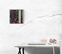 GUAVA CUPCAKE Small Abstract Painting Steven Tannenbaum (Original) 11.5″ x 11.5″