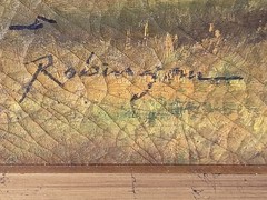 Signed Robinson Portrait Jockey Up Original Oil Painting On Canvas Vtg