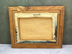 A Kirkham Signed Seascape Oil Painting Framed Ocean Waves Coastal Vintage