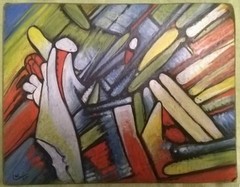 Wassily Kandinsky Geometric Abstraction #8 Original Painting