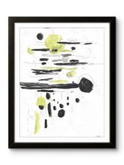 Original Expressionism Modern Bright Abstract Geometric Pop Art 11×14 on Paper