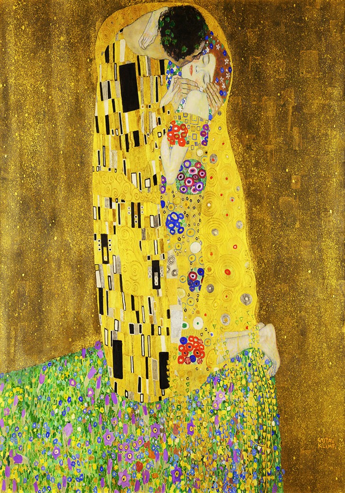 poster GUSTAV KLIMT the kiss art Vintage painting EUROPE Print 36″
