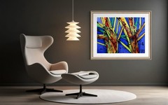 SIMEON GONZALES Original Painting COA / art studio Maryland – USA/LARGE XXL
