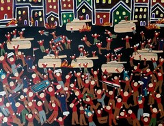 2011 Tahrir Square Cairo Egypt „Heart Of A Revolutio“ Painting Tanks Protestors