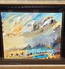 Hand signed by artist Earl Biss „Spring of the Rainbow Warriors“ art work