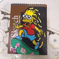 Bart Simpsons, Acrylic Painting, Sketch Book