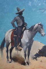 Orig 1912 Harry Lincoln Sayler Oil Painting, Remington / Dunton Western Style