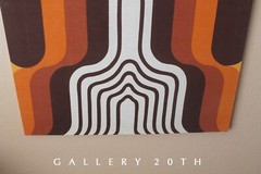 GORGEOUS! DANISH MODERN TAPESTRY! ORANGE VINTAGE 60S 70S TEXTILE MID CENTURY ART