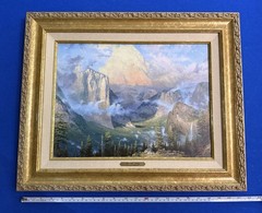 Thomas Kinkade Yosemite Valley Canvas Classic Matted Framed COA 18×23 Excellent