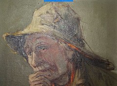 Maritime Breast Portrait, Signed – Oil / Canvas 30x24cm / Shellac Frame 45.5×40.0cm