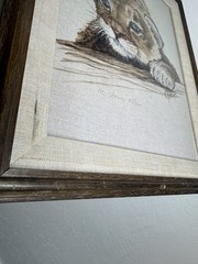 Clancy Cherry Print 48/300 Leopard Cub Orig Vtg Frame 70’s 80’s Signed 17”x14”