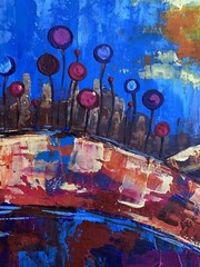 Oil Painting A Chidhood Dream V. Zadorozhnya Unframed Original Art nAAA3330