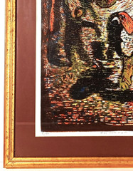 POWERFUL ’91 MEXICAN PRADO VELAZQUEZ SIGNED ORIGINAL LINOCUT STUNNING EL TORITIO