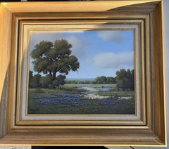 Larry Prellop-Oil Painting – Texas Landscape With Bluebonnets –16×20”, 24×30”