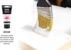 16 oz BASICS Gesso – Versatile Acrylic Surface Prep for Artists and Students