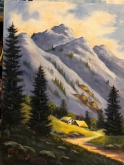12 x 16 Original Oil Painting on Canvas..“Simpler Times“