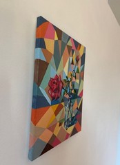 original fine art paintings, sign by artist, acrylic painting