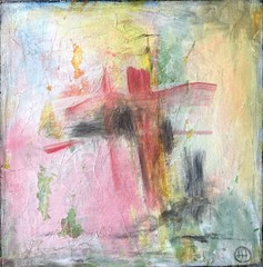 Hand Painted Colorful 12×12 Acrylic Canvas Decor Ready to Hang, Holly Hammond