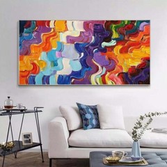 Hand Painted Oil Painting On Canvas Abstract Wall Art Home Decor Modern X282