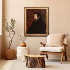 Large 18th Century Portrait ISABELLA OF BOURBON, QUEEN OF SPAIN (1602-1644)