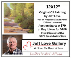Art Original Oil Painting by Jeff Love Landscape Impressionism Free Shipping NR