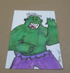 ACEO Teen Hulk – Signed, Dated, 2.5″ x 3.5″ ORIGINAL SKETCH