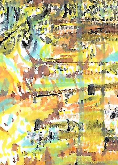 ACEO ATC CARD „Sewer Rat“ REASOR Original Abstract Painting 2.5×3.5