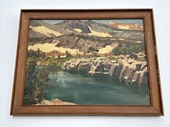 ANTIQUE EARLY CALIFORNIA PLEIN AIR PAINTING MASTERFUL 1910’S OIL MYSTERY ARTIST