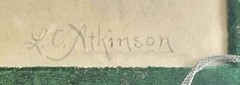 Lily C Atkinson -Chicago Illinois (19th C) -Fresh Cut Roses -Manner of DeLongpre