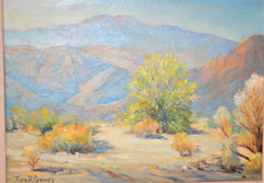 Oil on Canvas „Living Desert“ Palm Desert Californis Fred D Penny (1900 – 1988)