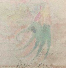 Tony Ximenez. Painting. El Hombre del Oceano, 1962. Original signed. Mixed media
