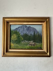 CONSTANTIN TERECHKOVITCH ANTIQUE RUSSIAN LANDSCAPE OIL PAINTING OLD MOSCOW 1960s