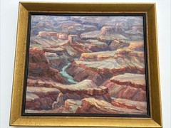 Antique Grand Canyon Painting Landscape Unsigned Nell Walker Warner 1930’s Oil