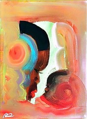 Original art 14 X 11 Life CANVAS Colorful Modern Art Acrylic Painting on Canvas