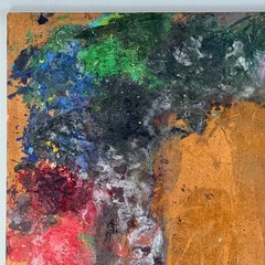 Rare Twin Pair Of Authentic Vintage Used Artist Paint Palettes, Decorative